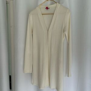 Cream longer cardigan by Vince Camuto